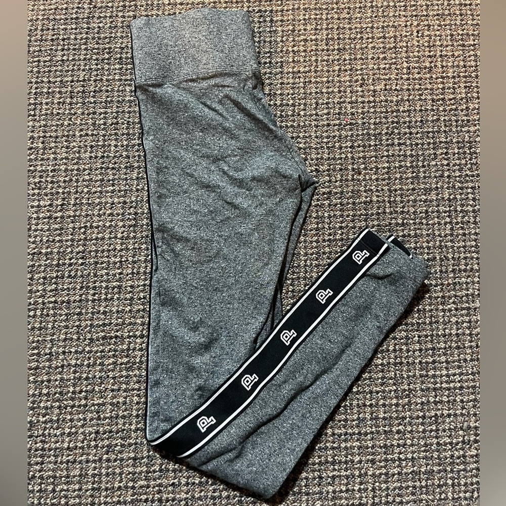 Victoria's Secret Gray Leggings with Black Trim